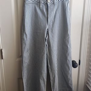 Wide leg ankle pants